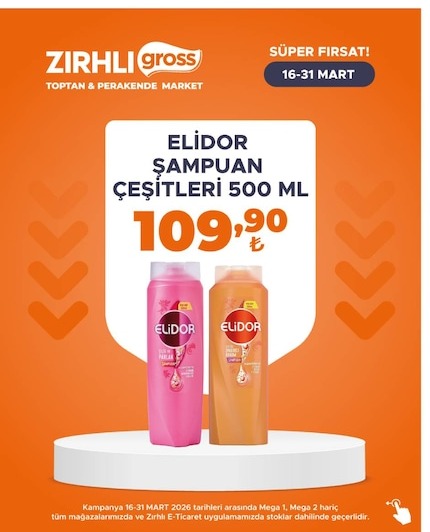Elidor Şampuan Çeşitleri 500 Ml