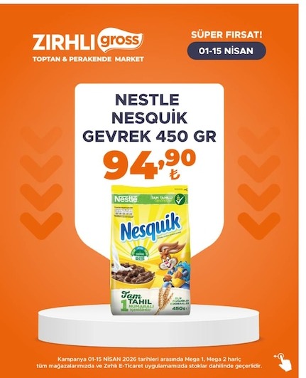 Nestle Nesquik Gevrek 450 Gr