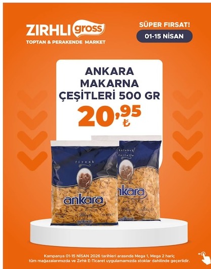 Ankara Makarna Çeşitleri 500 Gr