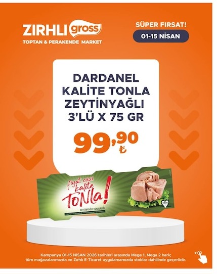 Dardanel Kalite Tonla Zeytinyağli 3'Lü X 75 Gr