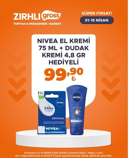 Nivea El Kremi 75 Ml + Dudak Kremi 4,8 Gr Hediyeli