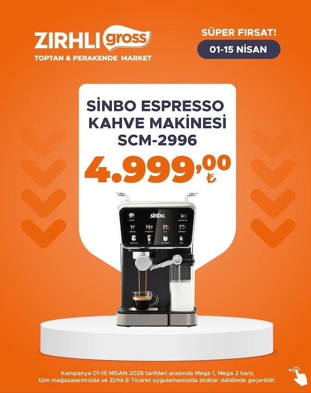 Sinbo Espresso Kahve Makinesi Scm-2996