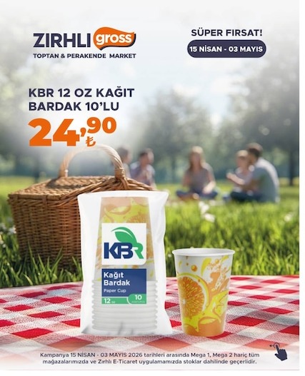 Kbr 12 Oz Kağit Bardak 10'Lu