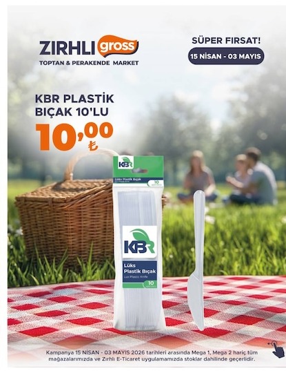 Kbr Plastik Biçak 10'Lu
