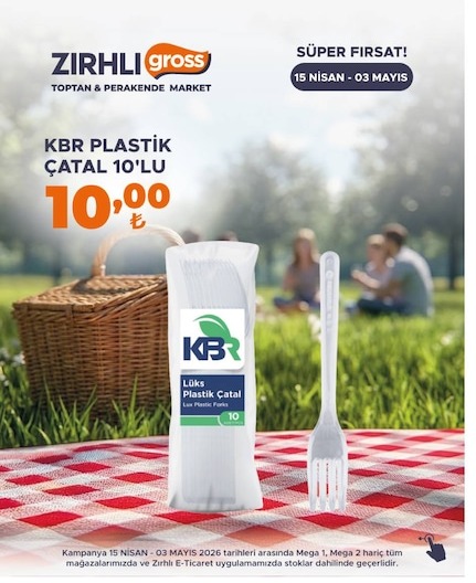 Kbr Plastik Çatal 10'Lu