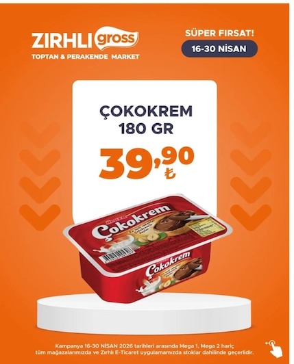 Çokokrem 180 Gr