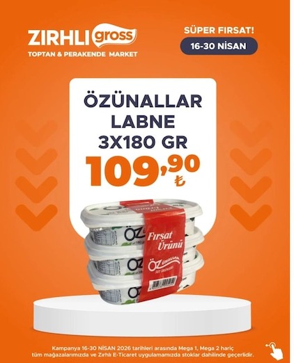 Özünallar Labne 3X180 Gr