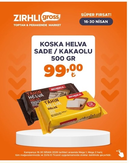 Koska Helva Sade / Kakaolu 500 Gr