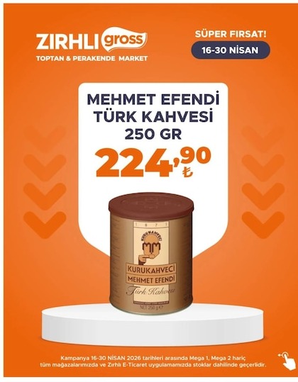Mehmet Efendi Türk Kahvesi 250 Gr