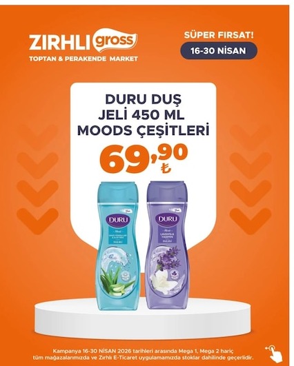 Duru Duş Jeli 450 Ml Moods Çeşitleri