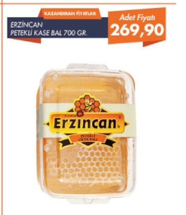 Erzincan Petekli Kase Bal 700 Gr.