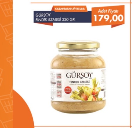 Gürsoy Fındık Ezmesi 320 Gr.