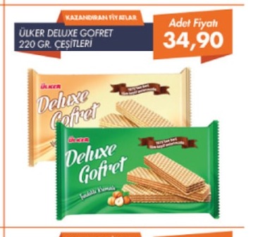 Ülker Deluxe Gofret 220 Gr. Çeşitleri
