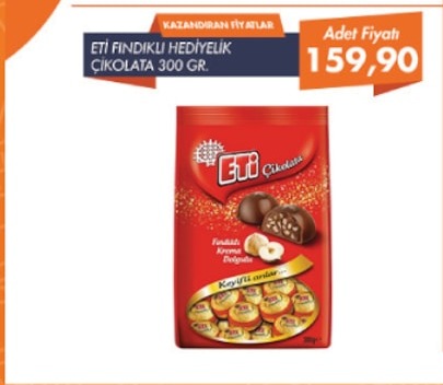 Eti Fındıklı Hediyelik Çikolata 300 Gr.
