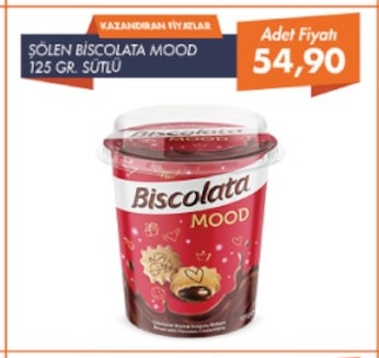 Biscolata Mood Şölen Biskolata 125 Gr. Sütlü