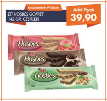 Eti Hoşbeş Gofret 142 Gr. Çeşitleri