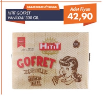 Hitit Gofret Vanilyalı 300 Gr.