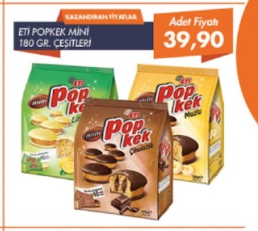 Eti Popkek Mini 180 Gr. Çeşitleri
