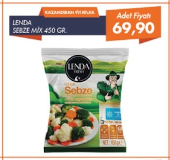 Lenda Sebze Mix 450 Gr.