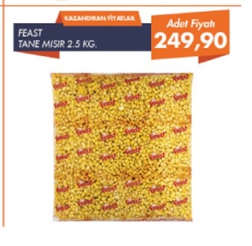 Feast Tane Mısır 2.5 Kg.