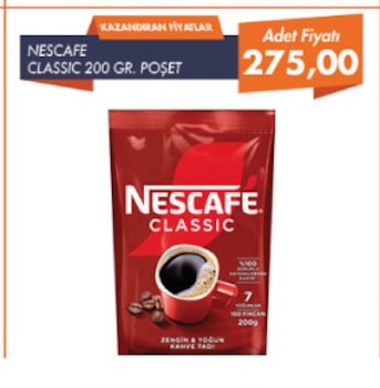 Nescafe Classic 200 Gr. Poşet