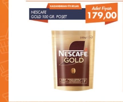 Nescafe Gold 100 Gr. Poşet