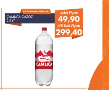 Çamlıca Gazoz 2.5 Lt.