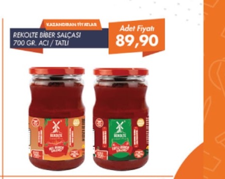 Rekolte Biber Salçasi 700 Gr. Acı / Tatlı
