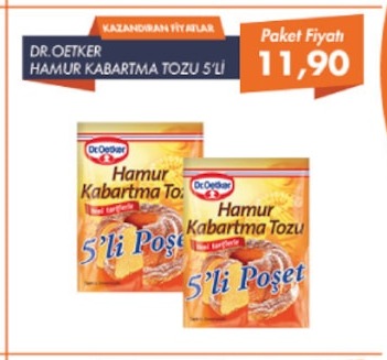 Dr. Oetker Hamur Kabartma Tozu 5'Li Poşet