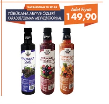 Yörükan Meyve Özleri Karadut/Orman Meyveli/Tropikal