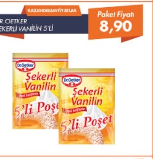 Dr. Oetker Şekerli Vanilin 5'Li Poşet