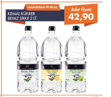 Kemal Kükrer Beyaz Sirke 2 Lt.