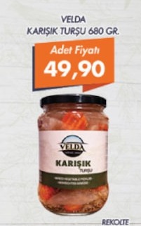 Velda Karışık Turşu 680 Gr