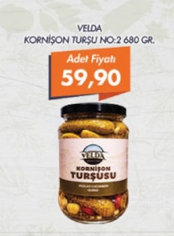 Velda Kornişon Turşu No:2 680 Gr