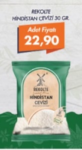Rekolte Hindistan Cevizi 30 Gr