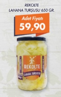 Rekolte Lahana Turşusu 650 Gr