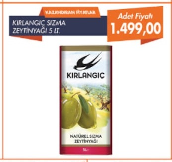 Kirlangic Sizma Zeytinyagi 5 Lt.