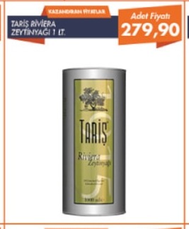 Tariş Riviera Zeytinyaği 1 Lt.