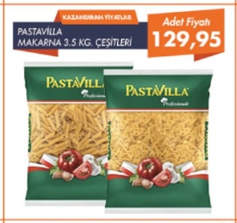 Pastavilla Makarna 3.5 Kg Çeşitleri