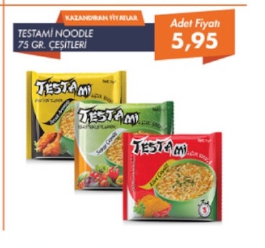 Testami Noodle 75 Gr Çeşitleri