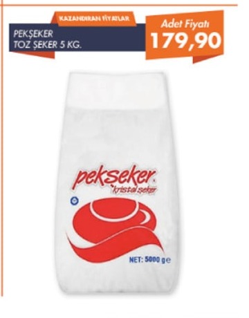 Pekseker Toz Şeker 5Kg