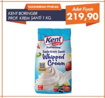 Kent Boring  Prof. Krem Şanti 1 Kg.