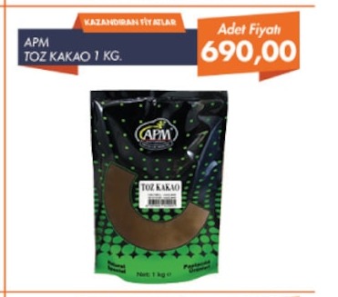 Apm Toz Kakao 1 Kg