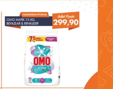 Omo Matic 7.5 Kg. Beyazlar & Renkliler