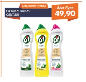 Cif Krem 500 Ml. Çeşitleri