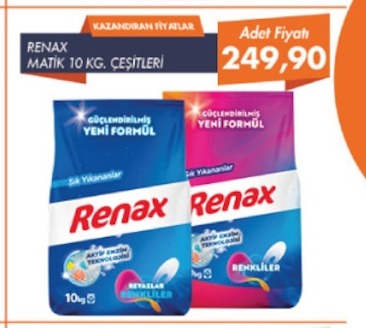 Renax Matic 10 Kg. Çeşitleri