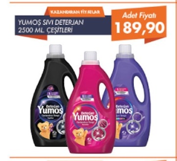 Yumos Sıvı Deterjan 2500 Ml Çeşitleri