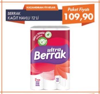 Berrak Kağıt Havlu 12'Li