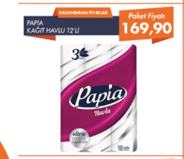 Papia Kağıt Havlu 12'Li