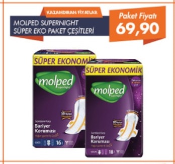 Molped Supernight Süper Eko Paket Çeşitleri
